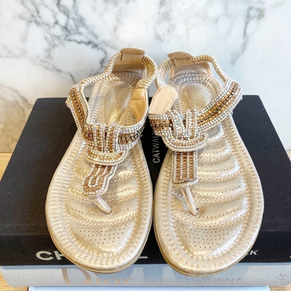 𝅺sparkly Rhinestone Sandals - see the video!
